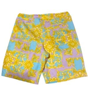 Fresh Prince of Bel Air Print Shorts Men's Blue, Yellow, Purple Casual Large